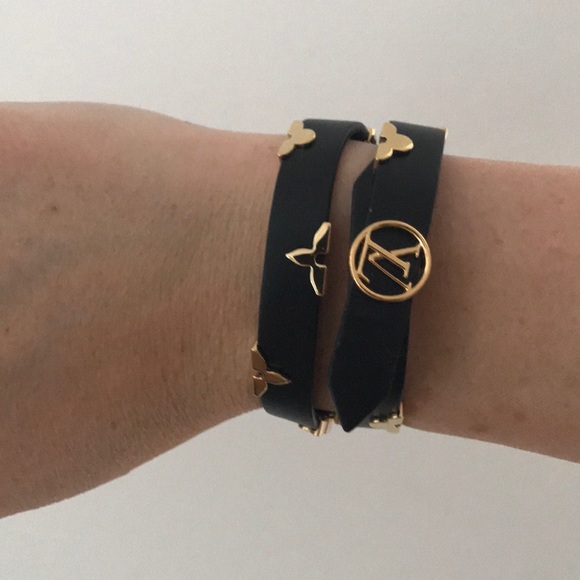 Original leather and gold Louis Vuitton bracelet - Picture 2 of 6